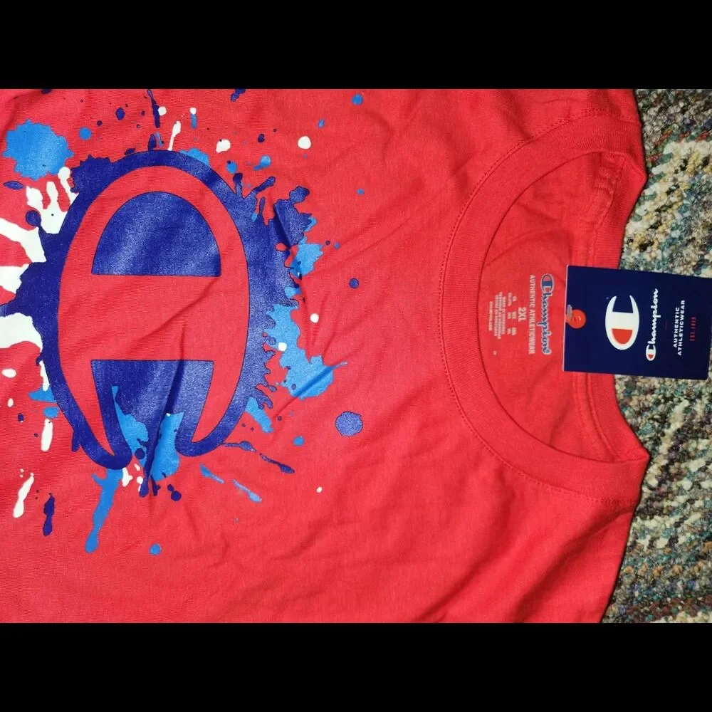 Champion Men's Red T-shirt - Picture 2 of 3